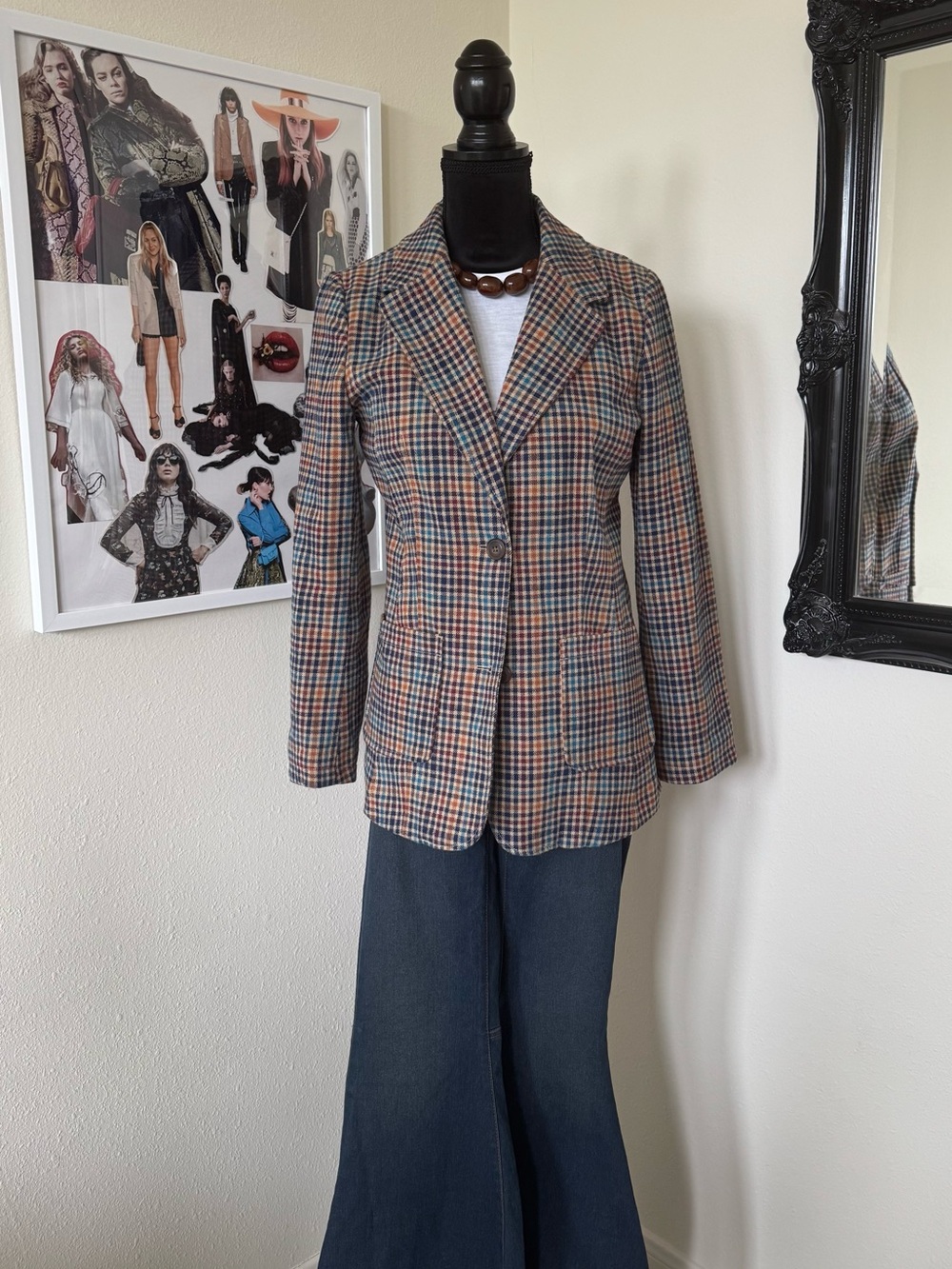 St. John's Bay Multicolor 2 Button Blazer